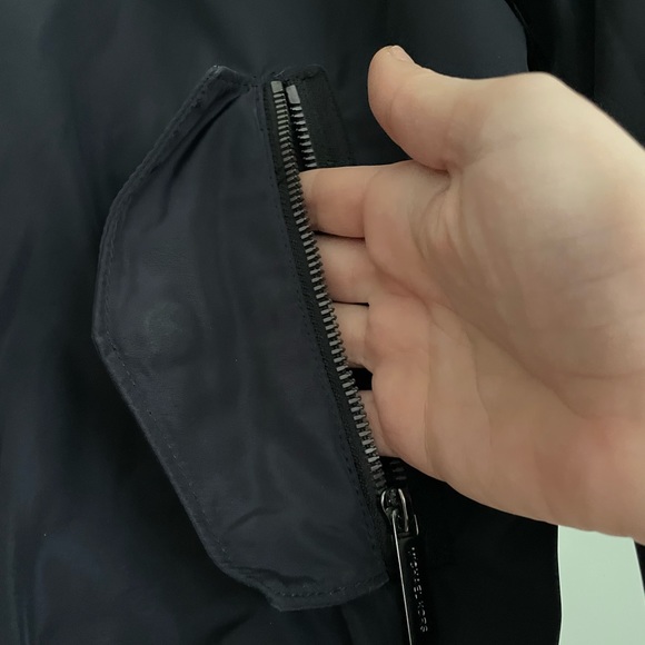 Loved Michael by Michael Kors MK Women’s Classic Navy Bomber Jacket Size Small S - Picture 4 of 13